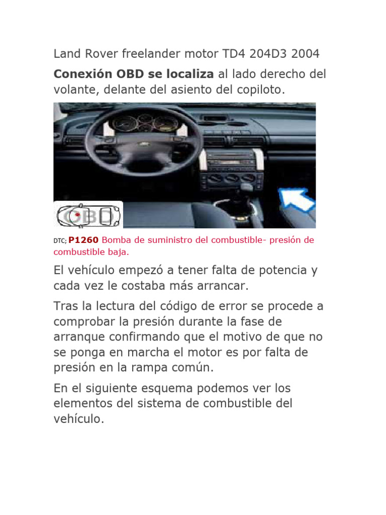 Freelander DTC P1260 PDF