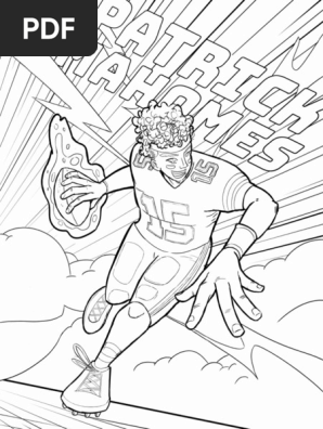Patrick Mahomes coloring page | PDF