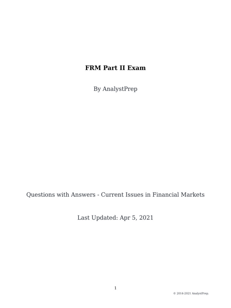 Ch 10 current issues in financial markets answers pdf machine