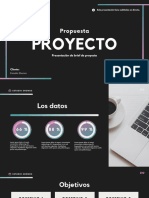 Presentación Propuesta Proyecto Brief Cliente Moderno Profesional Negro y Blanco