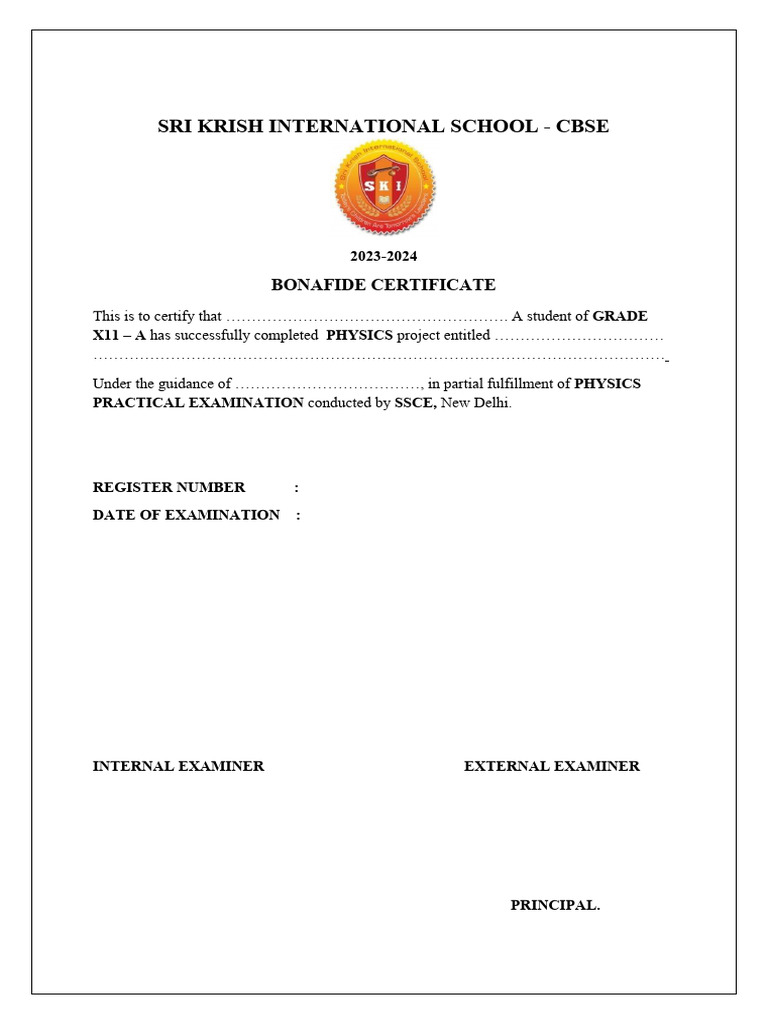 Sri Krish International Schoo1 | PDF | Business | Finance & Money ...