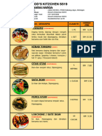 Foodpanda Menu