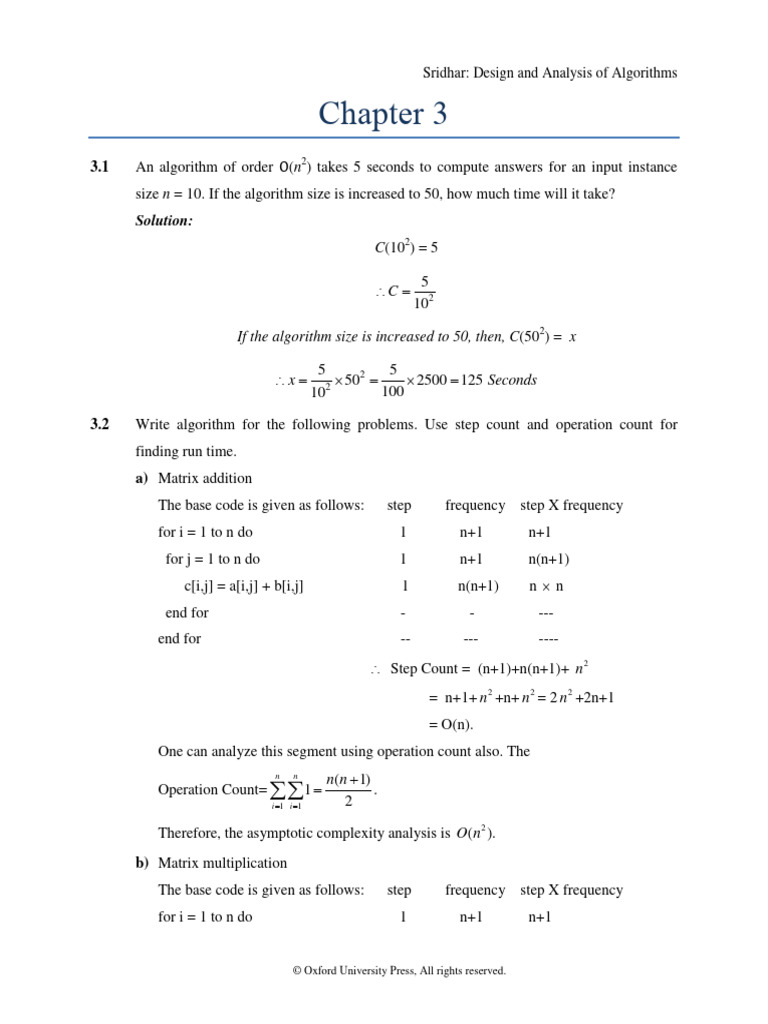 544 39 Solutions-Instructor-Manualchapter 3 | PDF | Time Complexity ...