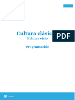 Proyecto Curricular Cultura Clásica I. Principado de Asturias
