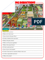 Giving Directions Classroom Posters Picture Description Exercises 144687