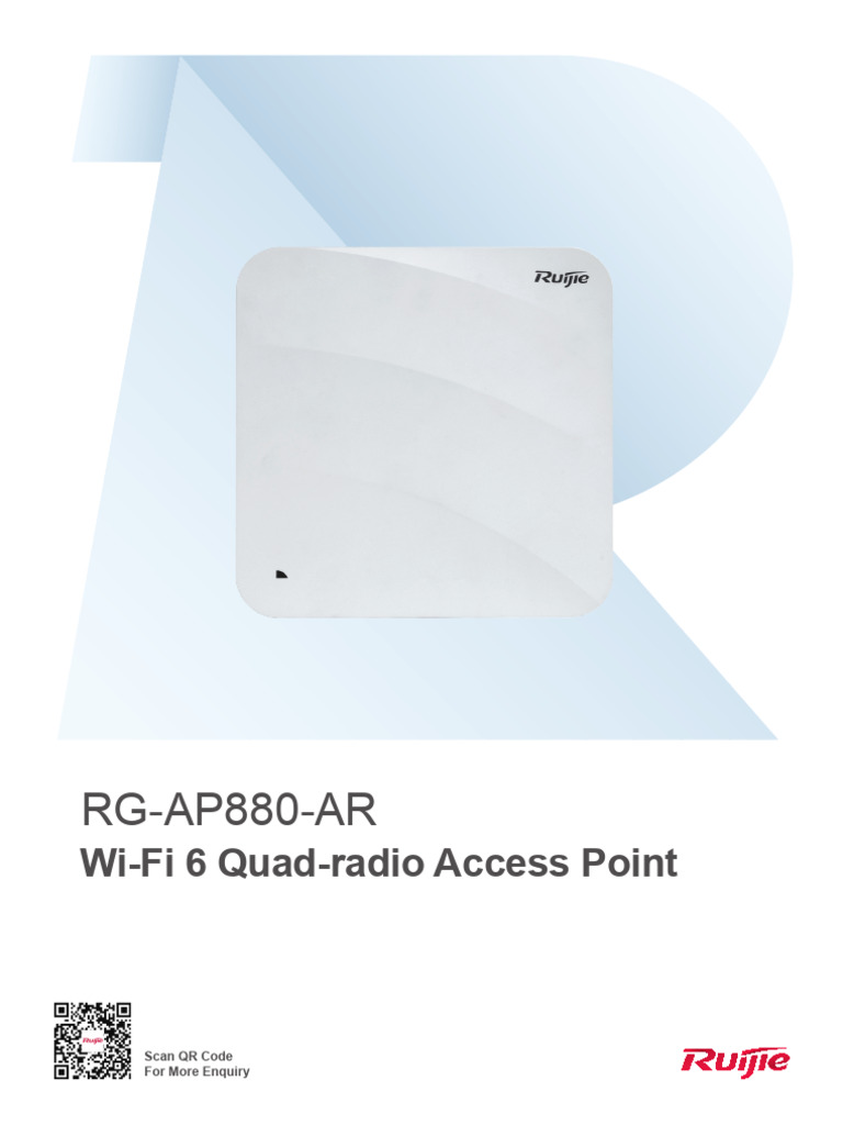 RG-AP880-AR Quad-Radio Access Point Datasheet | PDF | Computer Network ...