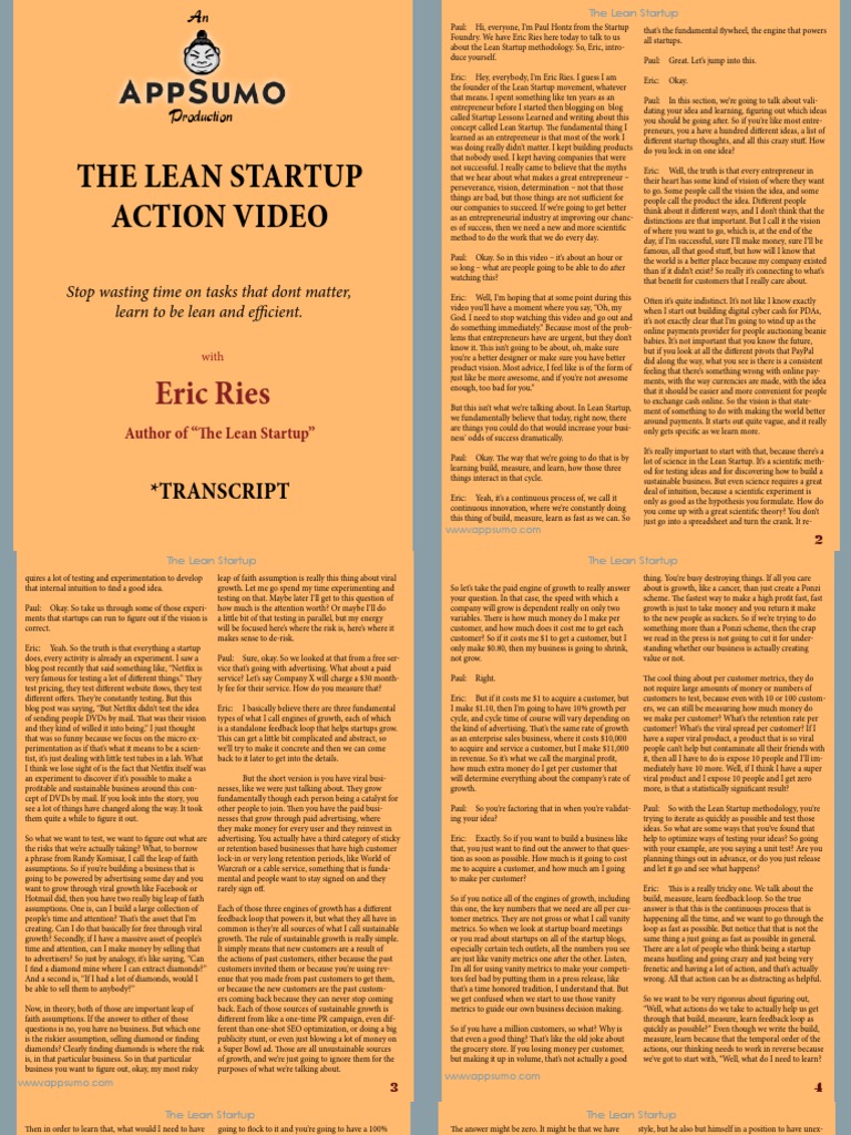 Lean Startup Methodology Explained | PDF | Lean Startup | Startup Company