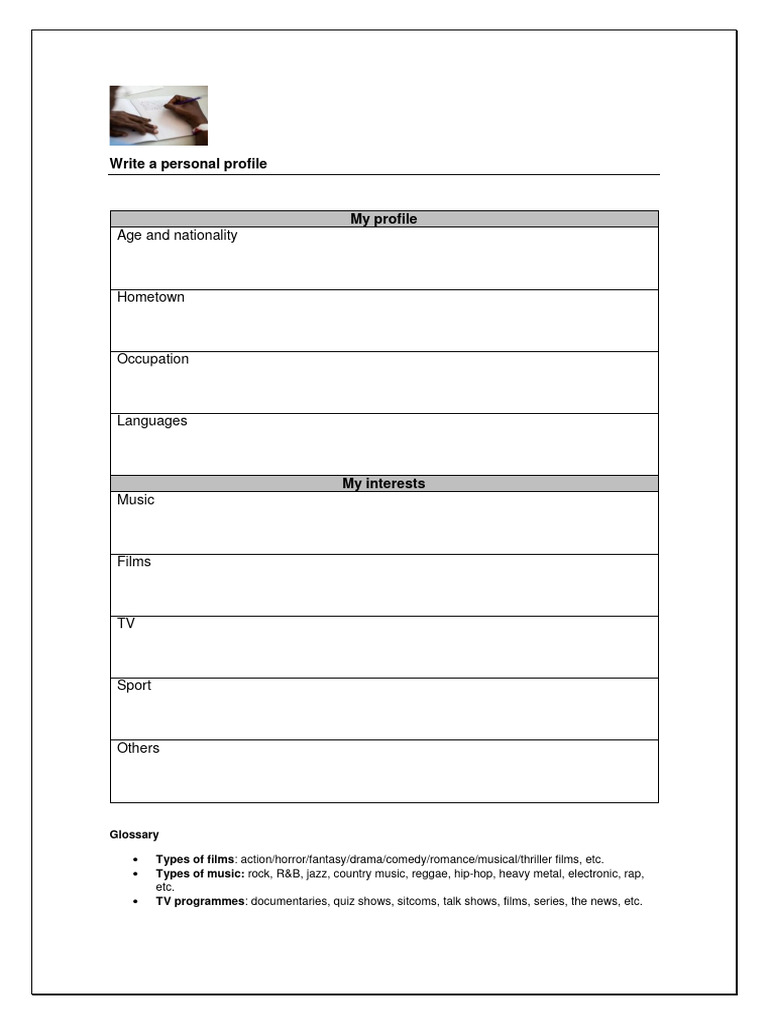 Personal Profile Template Guide | PDF | Art