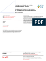 Analyse Des Effets de L'enseignement Hybride À L'université - Détermination de Critères Et D'indicateurs de Valeurs Ajoutées