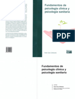 Fundamentos de Psicologia Clinica y Psicologia Sanitaria