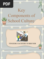 Key Components of School Culture