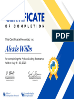 Python Coding Certificate