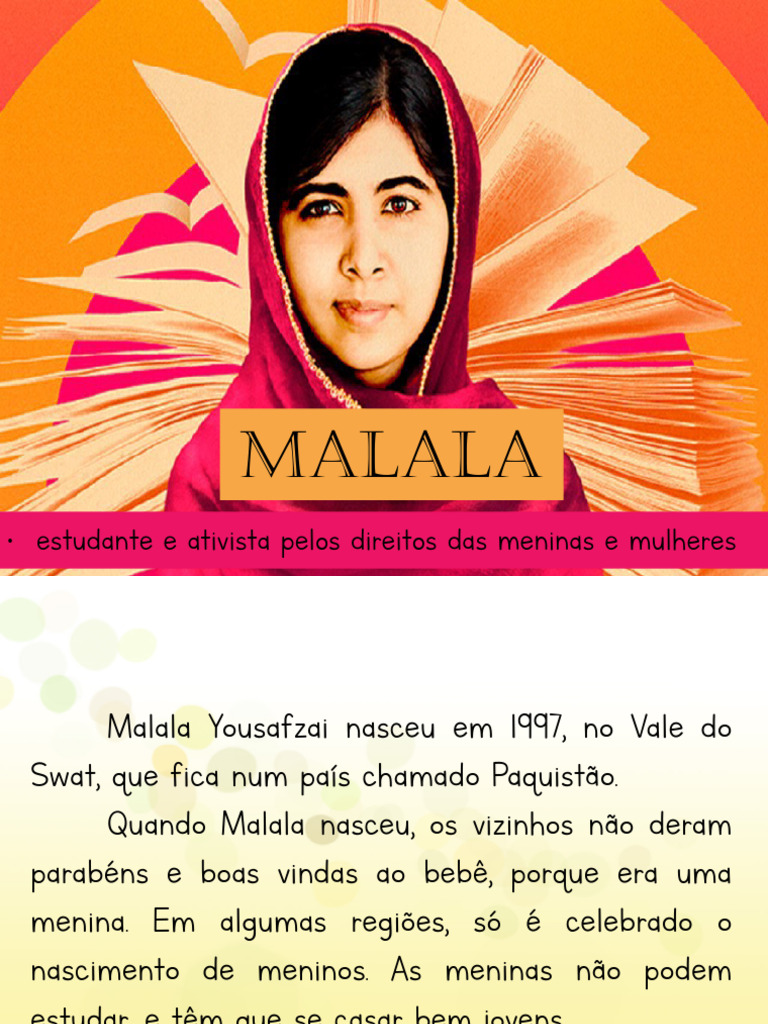 Biografia - Malala | PDF | Ciências Sociais | Bem-estar