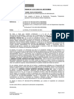 Informe Autorizacion de Regularizacion de Orden de Servicio de Transporte y Recojo