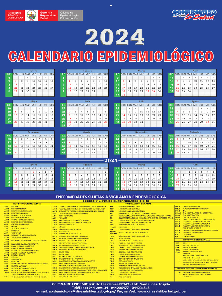 Calendario epidemiologico 2024 pdf