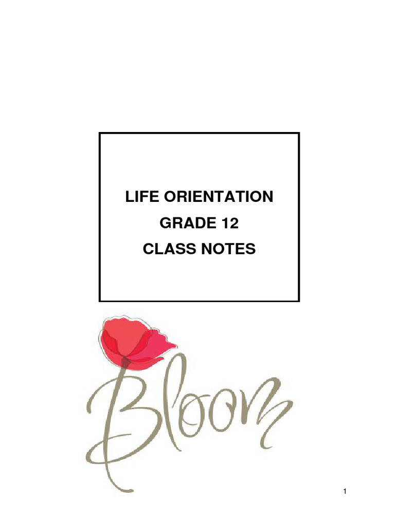 Grade 12 Life Orientation: Stress Management | PDF | Stress (Biology ...