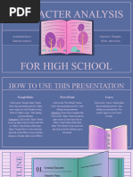 Modern Illustrative Character Analysis Lesson For High School