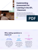 Implementing Assessment for Learning in the EFL Classroom