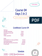 Course 04 - Days 1& 2