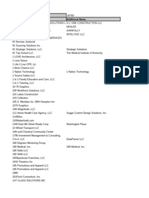 Registered Bidders, PDF