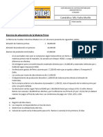 Ejercicio de Adquisición de La Materia Prima para Examen