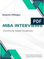 MBA Interviews (Undergraduation Questions)