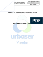 Ubyu-Hseq-Ma-004 Manual de Requisitios para Proveedores y Contratistas