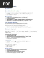 Module 5 Equilibrium and Acid Reactions