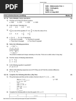 10th SSC Maths 1 Sample Question Paper B 1