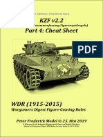 KZF v2.2 Part 4: Cheat Sheet: Wargamers Digest Figure-Gaming Rules Peter Frederick Model © 25. Mai 2019