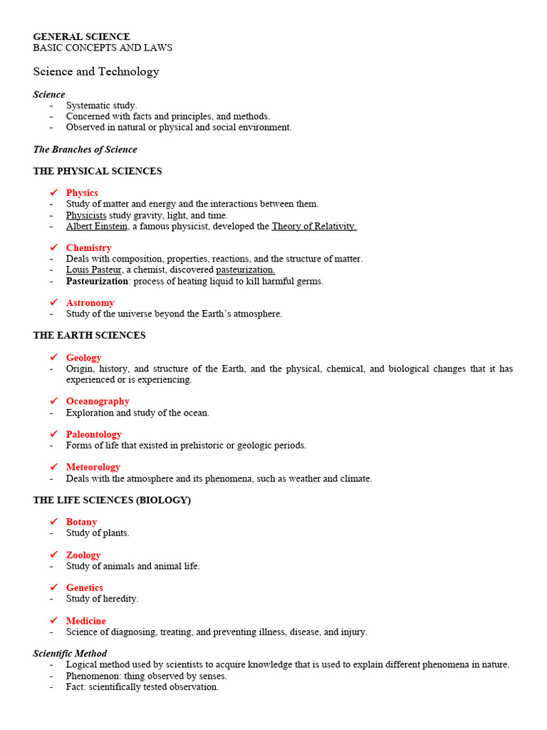 General Science Notes | PDF | Volcano | Atmosphere Of Earth