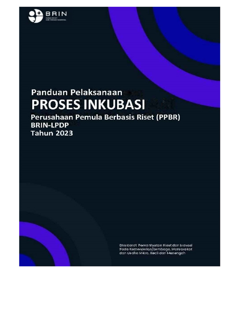 Panduan Inkubasi PPBR 2022-2023 | PDF