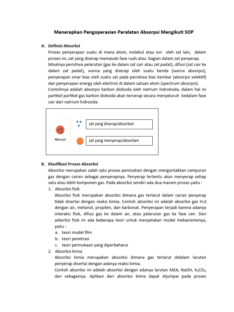 Contoh Proses Absorpsi dalam Kehidupan | PDF | Sains & Matematika ...