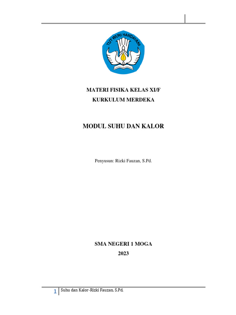 Lampiran Modul Suhu Dan Kalor Pdf