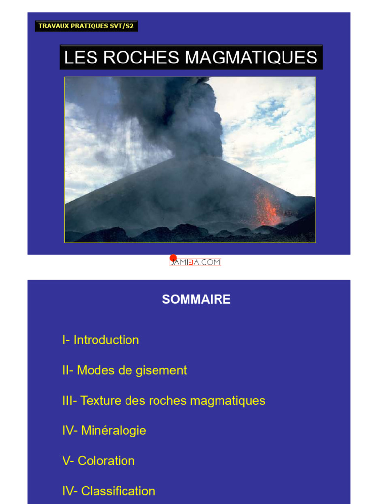 Classification des Roches Magmatiques | PDF | Magma | Roche magmatique