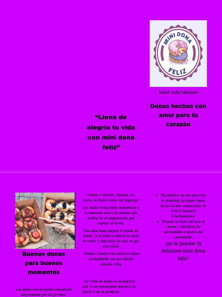 Folletos Mini Donas Pdf