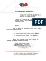 TERMO Nº01 2024 Membros Da Comissão Direito Previdenciario ADV Rubens Corbelino e Michely Saraiva 02-02-24