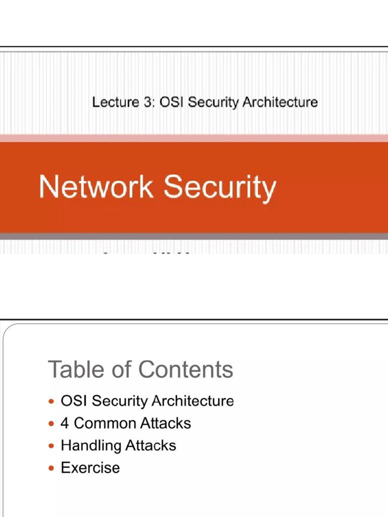 OSI Architecture Layers - Cryptography and Network Security | PDF