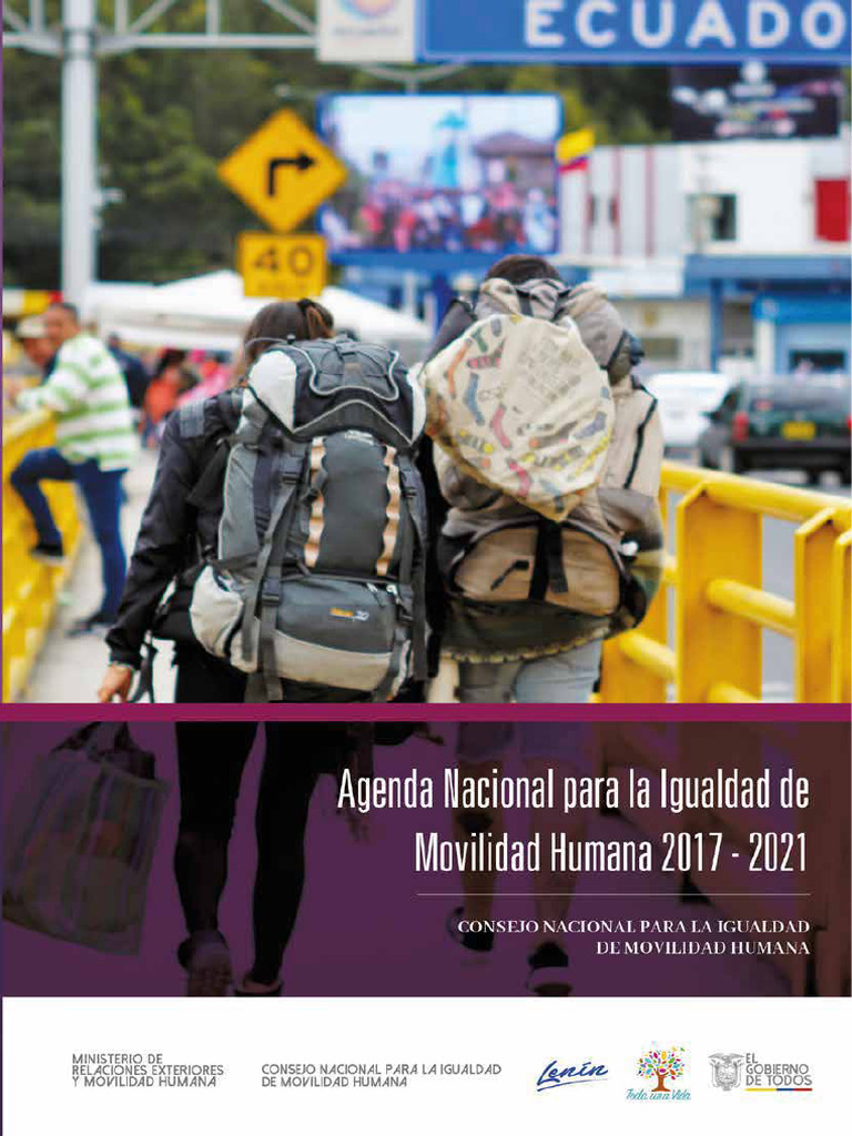 Agenda Nacional para La Igualdad de Movilidad Humana, Referencia ...