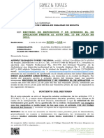 Exp. 2020-168 - Recurso de Reposicion y en Subsidio El de Apelacion Frente Al Auto Del 12 de Julio de 2023.