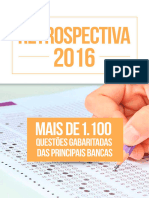 Retrospectiva 2016-1 1000 Questões Principais Bancas