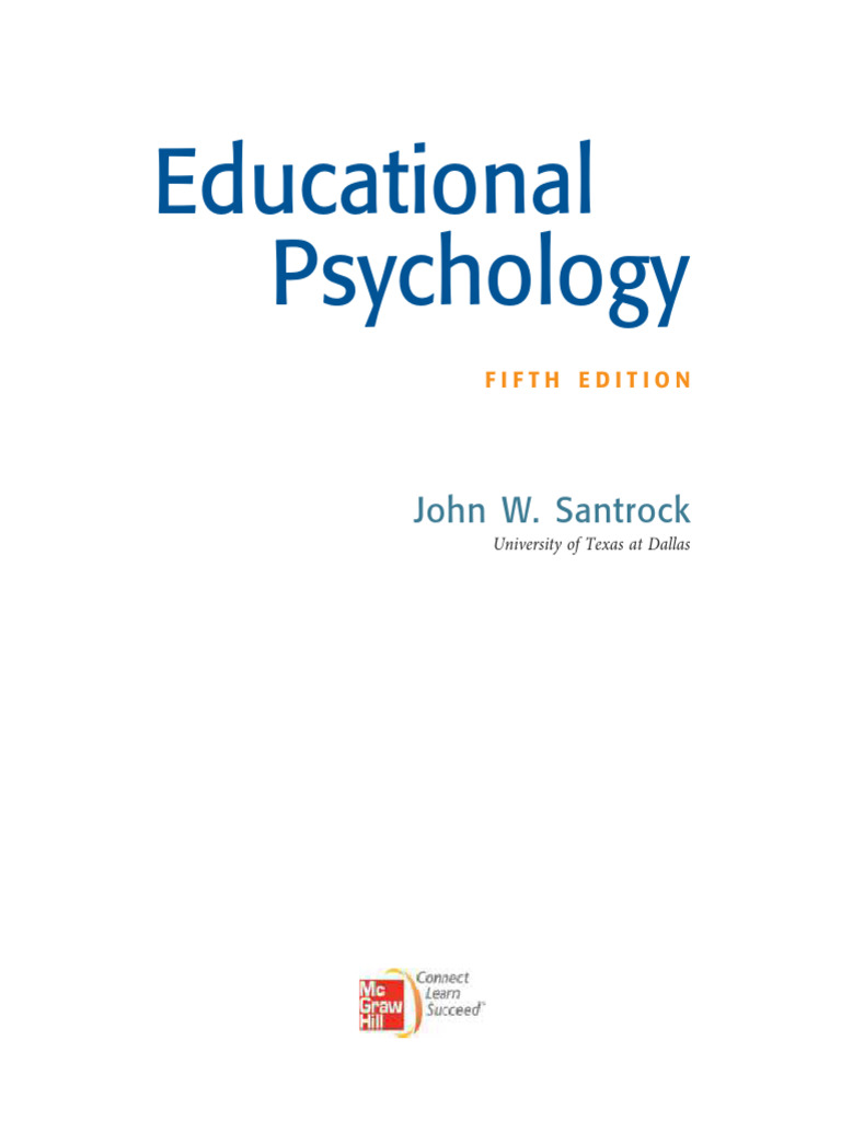 Ebook Psikologi Pendidikan J.W. Santrock Download Free PDF