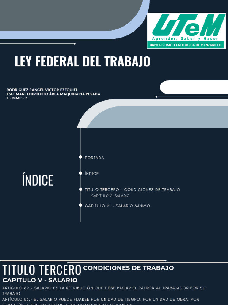 Ley Federal Del Trabajo Actualizada | PDF | Salario | Salario mínimo
