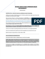 10 Tips Del Metodo Lingua para Aprender Ingles Rapidamente 1372 Palabras