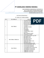 Daftar Kategori Obat