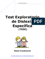 Test Exploratorio de Dislexia Específica