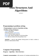 Lecture 2 Data Structures Introduction