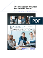 Leadership Communication 4th Edition Barrett Solutions Manual Full Chapter PDF