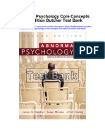 Abnormal Psychology Core Concepts 2nd Edition Butcher Test Bank Full Chapter PDF
