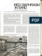 Anchored Diaphragm Walls in Sand - Some Design and Construction Considerations